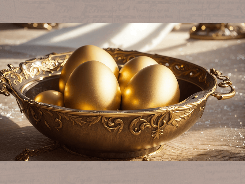 冷蛋的一桶金...大概長成這樣吧？