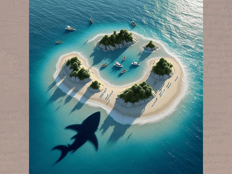 有些地方待著很舒服，但當社會鯊魚逼近，我們不能只固守小島。